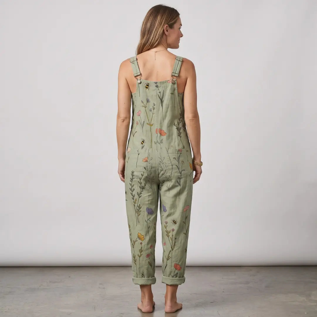 Comfortable Printed Dungarees