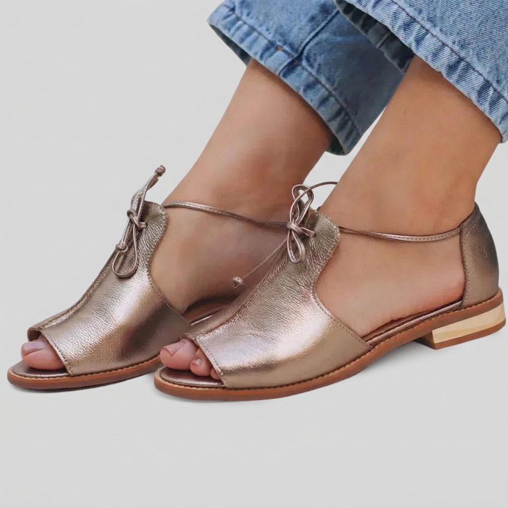 LILLIANA – STRAP STYLE LEATHER SANDALS.
